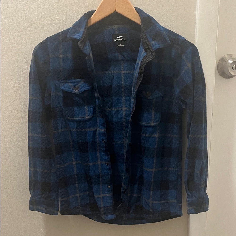 O'Neill Navy and Black Checkered Shirt